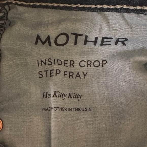 Mother Insider Crop Step Fray - Hey Kitty Kitty - Size 26 - Picture 8 of 11